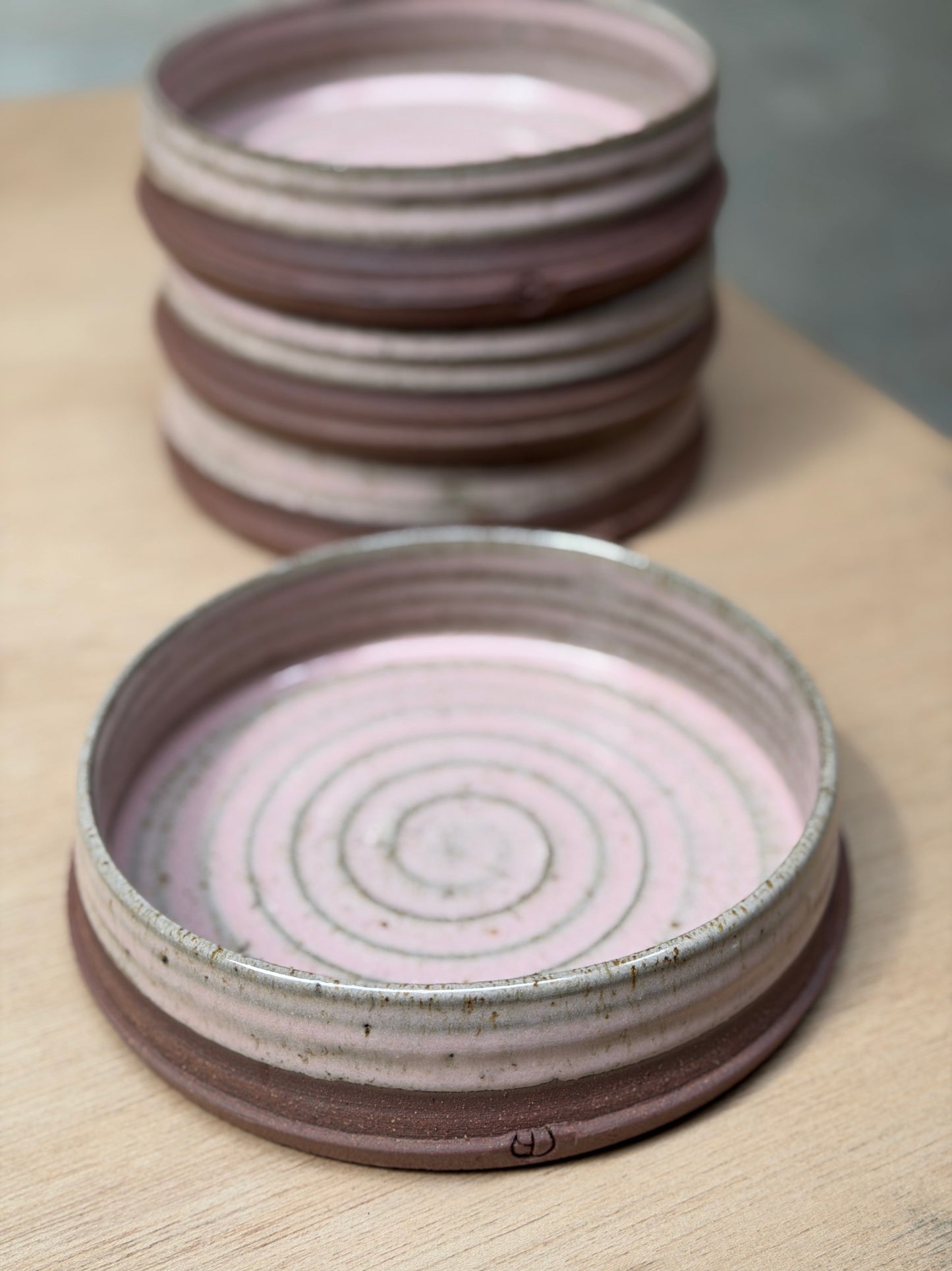 Cilinderpot groot rood/roze